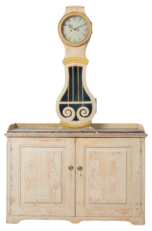 Gustavian Empire Clock Cabinet, Sweden