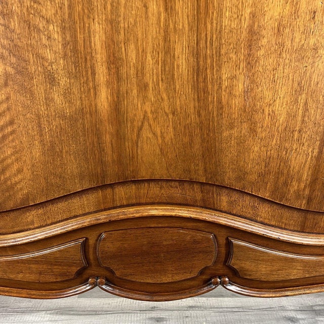 Vintage French Bed Frame in Walnut For Sale - Image 6 of 13