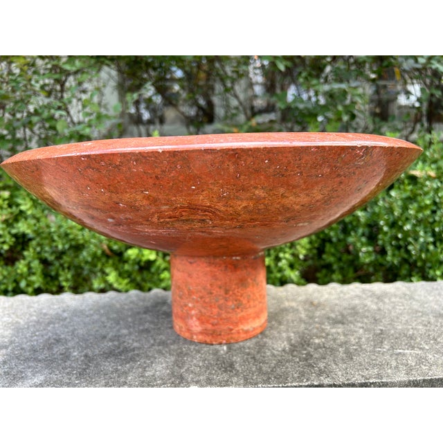Italian 1980s Italian Modern Marble Bowl by Sergio Asti For Sale - Image 3 of 10