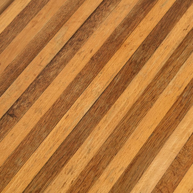 Graphic Two-Tone Wood Coffee Table, 1960 For Sale - Image 12 of 13