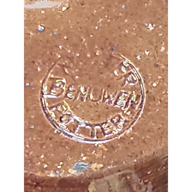 Brown Rare 1960s Ben Owen Sr. Jugtown Studio Pottery Brown Betty Teapot For Sale - Image 8 of 8