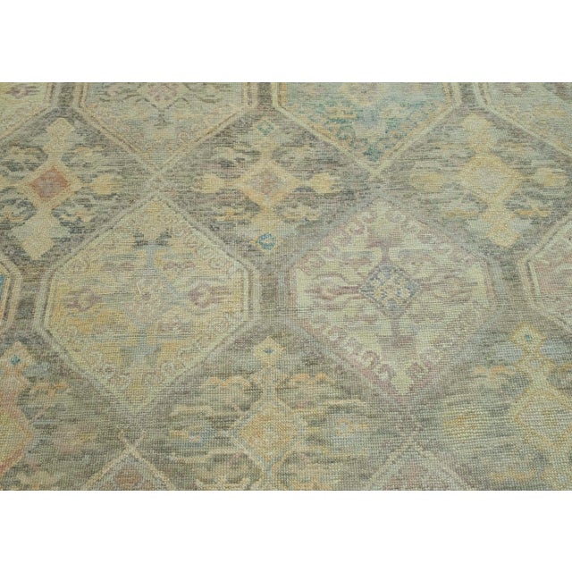 Turkish Oushak Rug 9' x 13'2" #18646 For Sale In Houston - Image 6 of 8