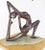 Vintage Mid Century Abstract Sculpture of Stretching Nude Gymnast For Sale - Image 4 of 8