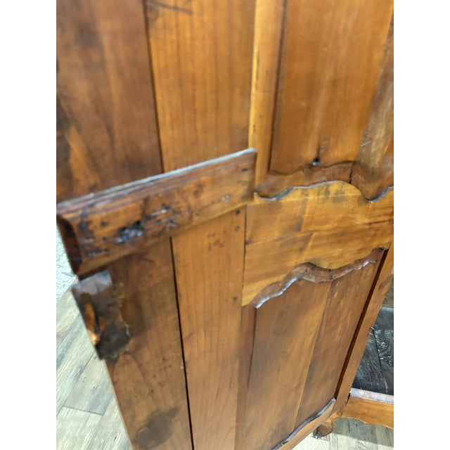 Antique 19th Century French Provincial Louis XV Style Carved Armoire With Key For Sale - Image 16 of 18