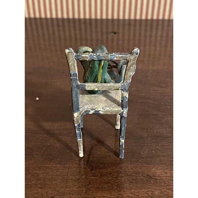 Late 19th Century Cold Painted Bronze Frog Musicians, Austrian - Set of 3 For Sale - Image 9 of 13