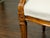 Wood Pair of Italian 1860s Walnut Armchairs with Tapered Legs and New Upholstery For Sale - Image 7 of 9