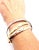 Gold 1990s Cartier Trinity Rolling Tricolor Gold Large Model Bangle Bracelet For Sale - Image 8 of 9