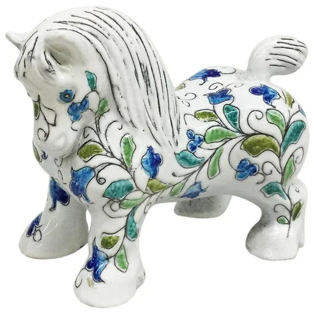 Ceramic Italian Mancioli Pottery Horse Figure from Raymor, Florence, 1960s For Sale - Image 7 of 7