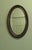 1900 - 1909 Large Edwardian Wood Finish Oval Mirror, 1900 For Sale - Image 5 of 7