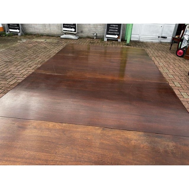 Extending Dining Table & 10 Chairs with 2 Leaves, Set of 11 For Sale - Image 8 of 18