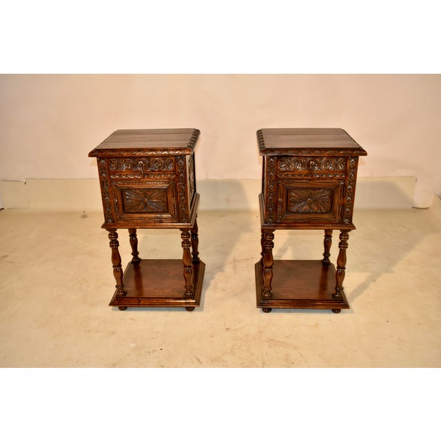 Pair of 19th Century French Oak Side Tables For Sale In Greensboro - Image 6 of 8