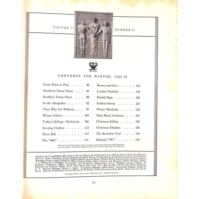 Apparel Arts Winter 1934-1935 For Sale - Image 13 of 18