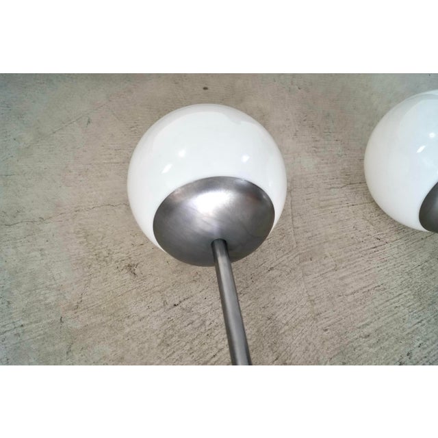 Metal Mid-Century Style Globe Sconces - a Pair For Sale - Image 7 of 12