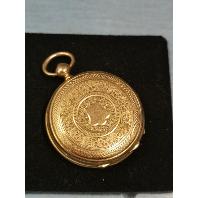 Gold Pocket Watch with Key, France For Sale - Image 10 of 12
