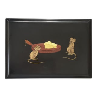 Mid-Century Couroc of Monterey Cheese and Drinks Tray For Sale