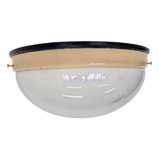 Bauhaus Bakelite Glass Ceiling Light, 1940s For Sale