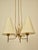 Mid-Century Brass 3-Light Chandelier, 1950s For Sale - Image 4 of 18