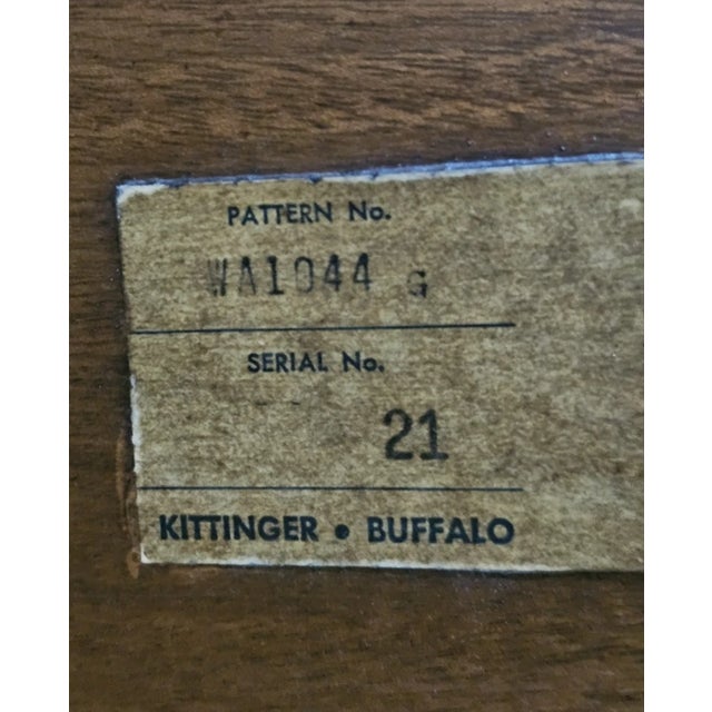 Late 20th Century Kittinger Williamsburg Mahogany Three Part Pedestal Dining Room Table Wa 1043 & 1044 For Sale - Image 13 of 14