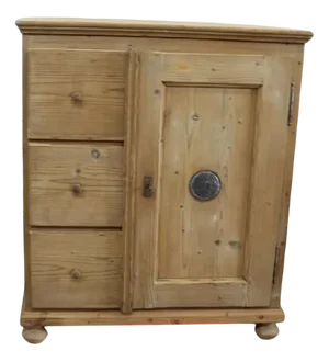 Bread Cabinet with 3 Drawers in Softwood