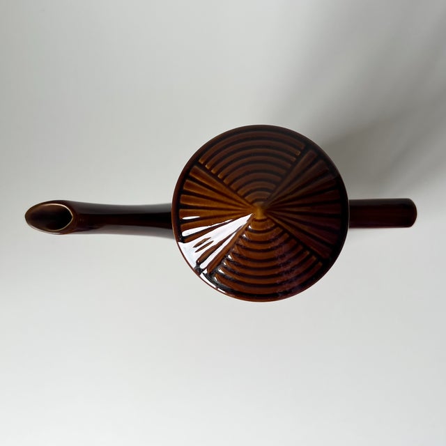 1960s Vintage Tiko Brown Ceramic Coffee Set, 1960s, Set of 13 For Sale - Image 5 of 18