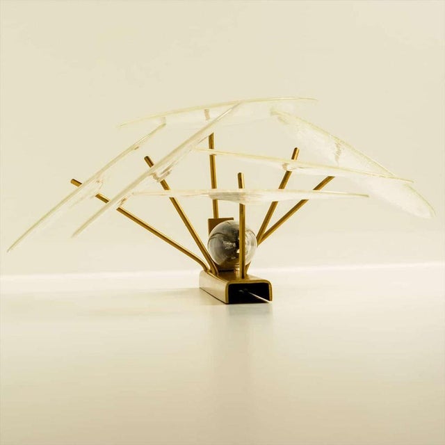 Glass Disc Wall Lights attributed to Vistosi, Italy, 1960s, Set of 2 For Sale - Image 8 of 16