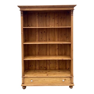 Pine Bookcase From Armoire 1930 For Sale