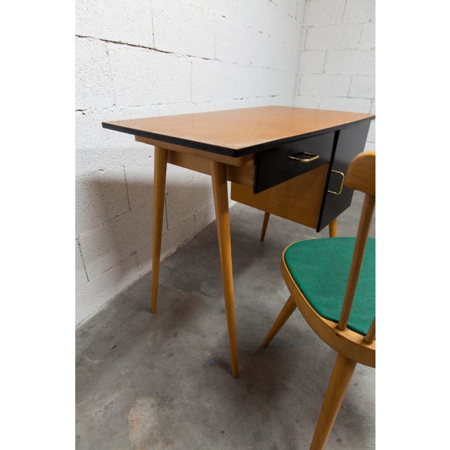 1960s Baumann Desk and Chair, 1960s, Set of 2 For Sale - Image 5 of 18