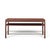 Edward Wormley for Dunbar Mid Century Mahogany and Brass Coffee Table For Sale In Chicago - Image 6 of 8