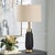 Modern Spyglass Black Wood Grain Table Lamp For Sale - Image 3 of 7