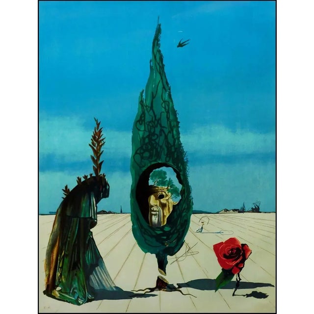 "Enigma Of The Rose"-Death Hand Signed by Salvador Dali Detail This piece can be found in "The Official Catolog of The...