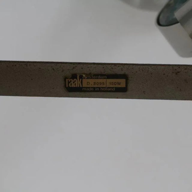 Chrome with Glass Table Lamp by Nanny Still for Raak, Netherlands, 1970s For Sale - Image 10 of 11