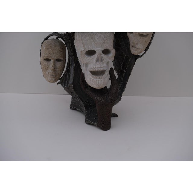 1980s Hugo Verheyen, Devastating Choice, 1980, Limestone and Metal For Sale - Image 5 of 12