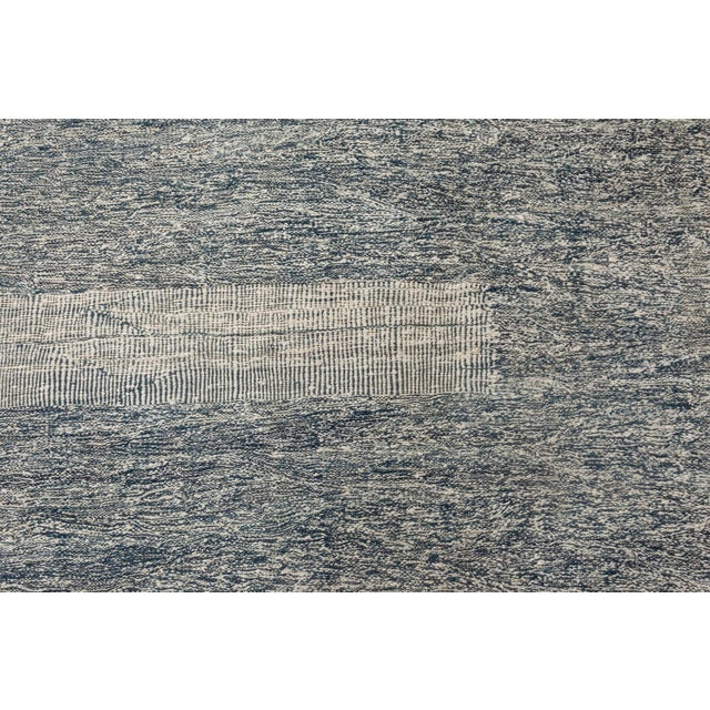 Modern Contemporary Blue and White Flat-Weave Wool Rug by Doris Leslie Blau For Sale - Image 3 of 8
