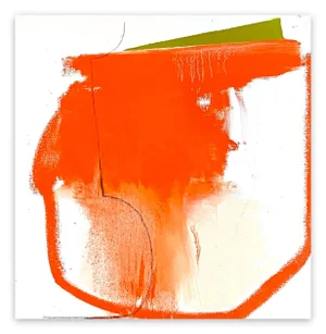 Contemporary Abstract Oil on Canvas Painting "Imprint-Ed" by Xanda McCagg
