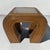 Boho Chic 1970s Vintage Split Reed and Glass Waterfall Side Table For Sale - Image 3 of 7