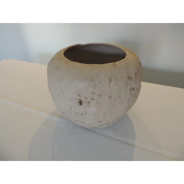 Mid-Century Modern Mid-Century Modern Ceramic Round Decorative Vase For Sale - Image 3 of 8