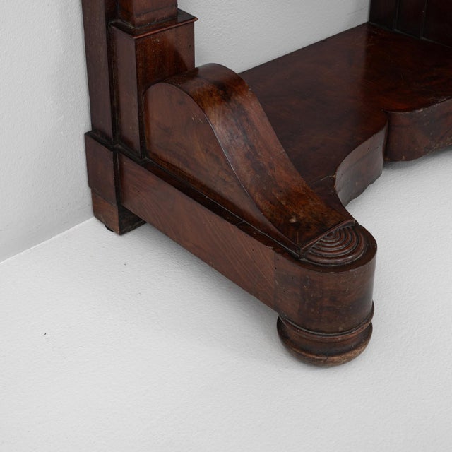 19th Century French Restauration Wooden Console Table in Original Patina For Sale - Image 10 of 18