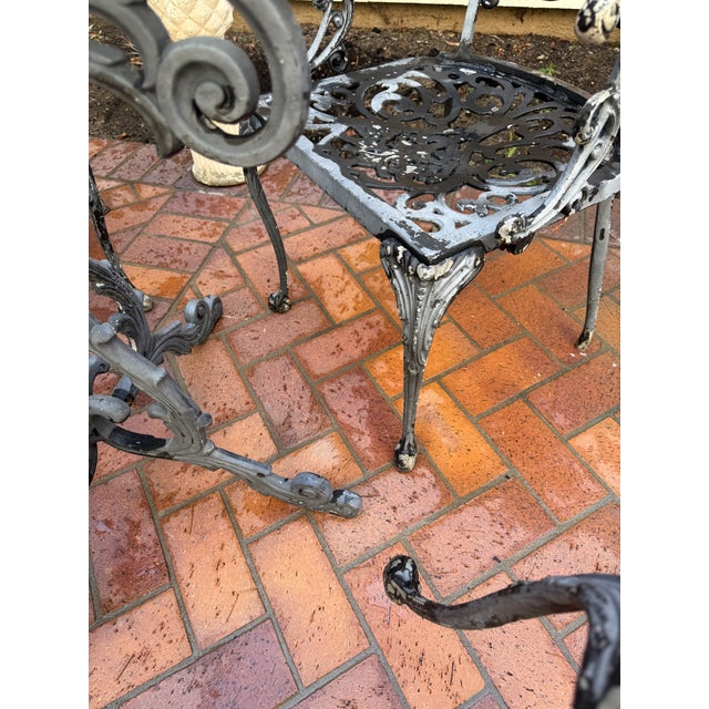 Mid 20th Century Molla Table Base and 4 Arm Chairs For Sale - Image 14 of 18