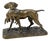 Bronze Sculpture of a Hunting Dog with a Hare, Late 19th Century For Sale