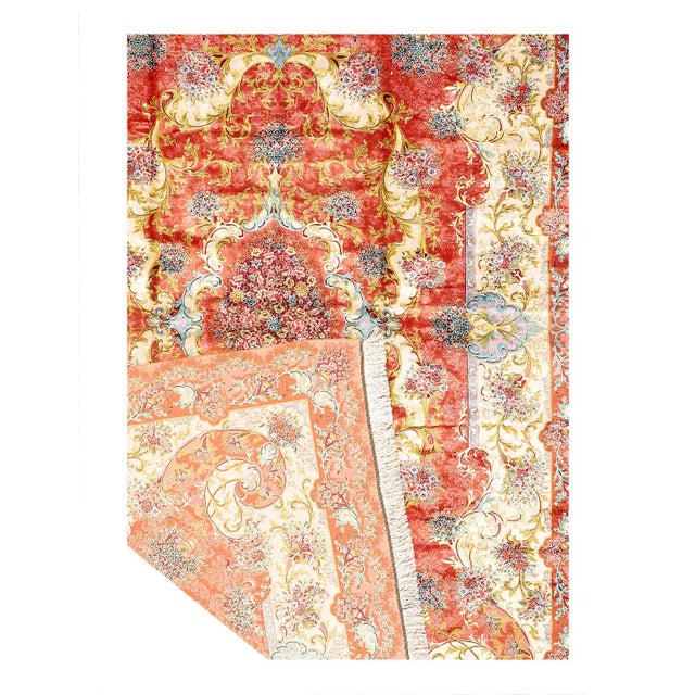Traditional Pasargad DC Exquisite Design Paris Palace Fine Power Loom v. Silk Rug For Sale - Image 3 of 3