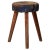 Brown Antique Northern Swedish Country House Pine Stool For Sale - Image 8 of 8