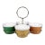 Mid 20th Century Mid-Century Boho Insulated Wicker Acrylic Serving Bowls W/ Caddy - Set of 4 For Sale