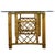 Rustic Organic Bamboo and Rattan Vintage Dining Table For Sale - Image 3 of 4