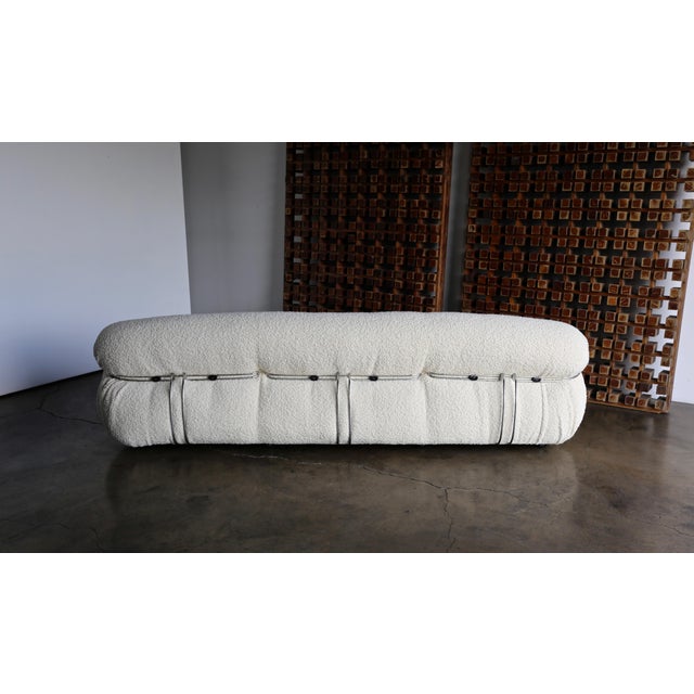 Late 20th Century Afra & Tobia Scarpa Soriana Sofa for Cassina in Bouclé For Sale - Image 12 of 13