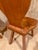 Amber Set of 2 Vintage Alpine Bavarian Heart-Cutout Plank Chairs (Brettstuhl) For Sale - Image 8 of 9