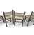 Dining Chairs in Light Grey Wood with Leather Seats, Germany, 1970s, Set of 5 For Sale - Image 13 of 18