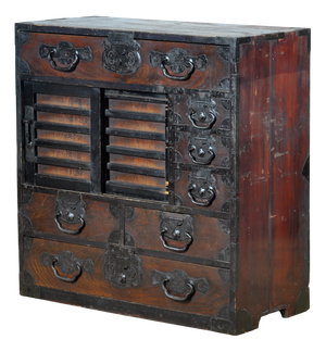Japanese Tansu Chest of Drawers, 1890
