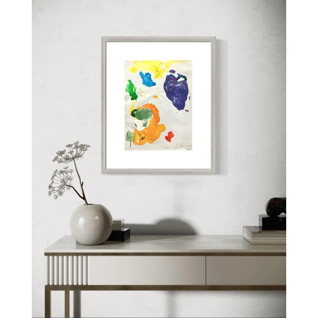 One painting from a complete series of abstract paintings made by mid career artist Ben Junta. Full of vibrant color, and...