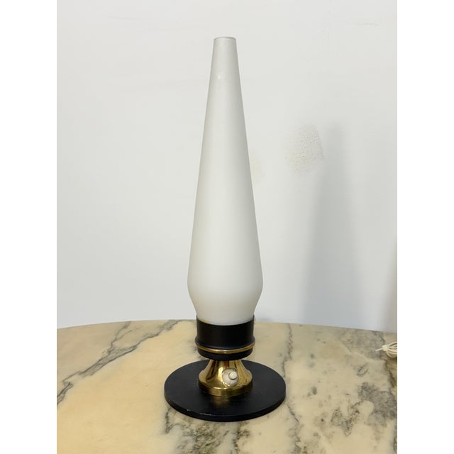 Italian Bedside Lamps in the style of Stilnovo, 1950, Set of 2 For Sale - Image 9 of 15