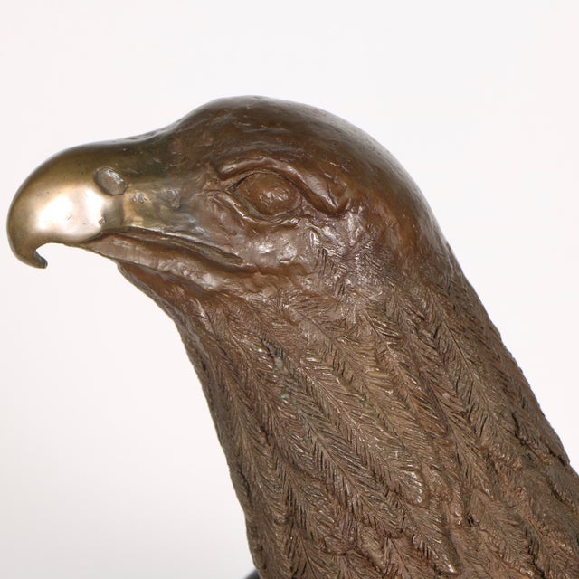 Bronze American Eagle Sculpture Chairish